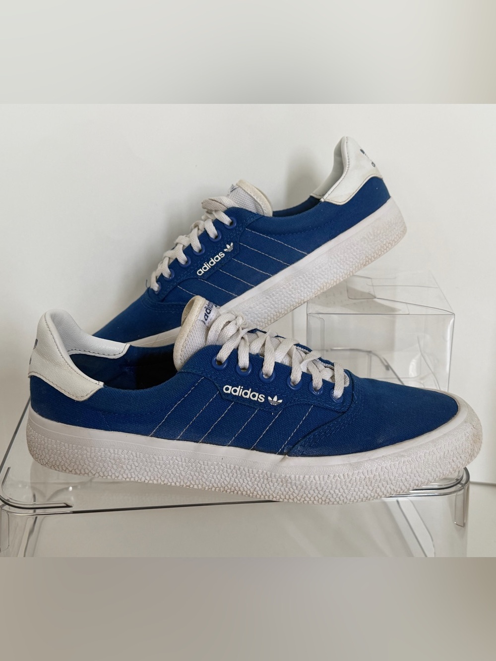 Adidas Originals 3MC Royal Blue Canvas Skate Shoes Sneaker Men's Size 9